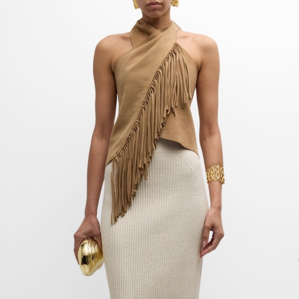 Johanna Ortiz Fringe Halter Top